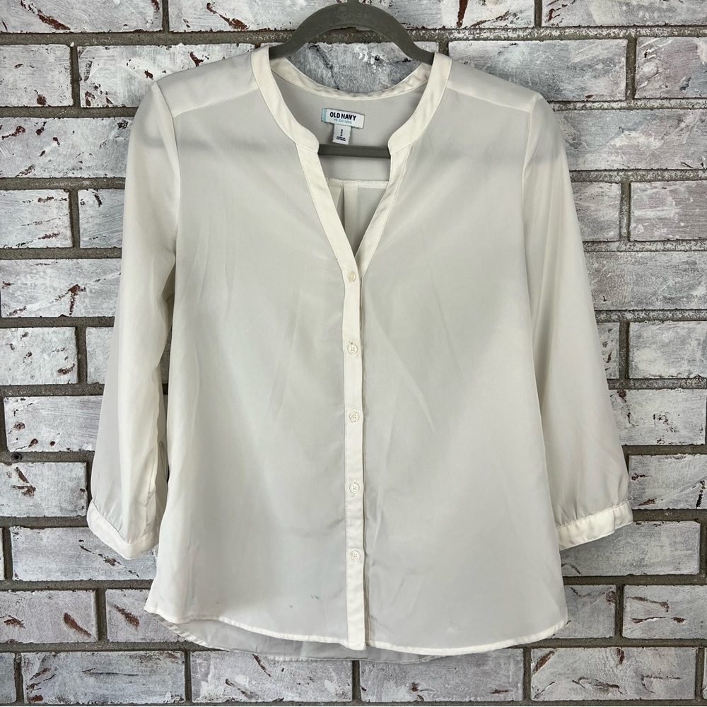 Old Navy Ivory/Cream Blouse